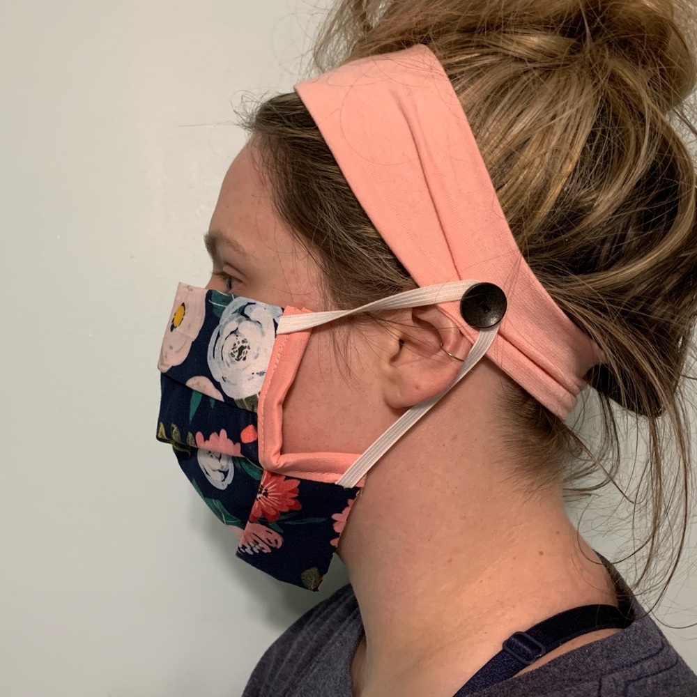 Face mask with headband